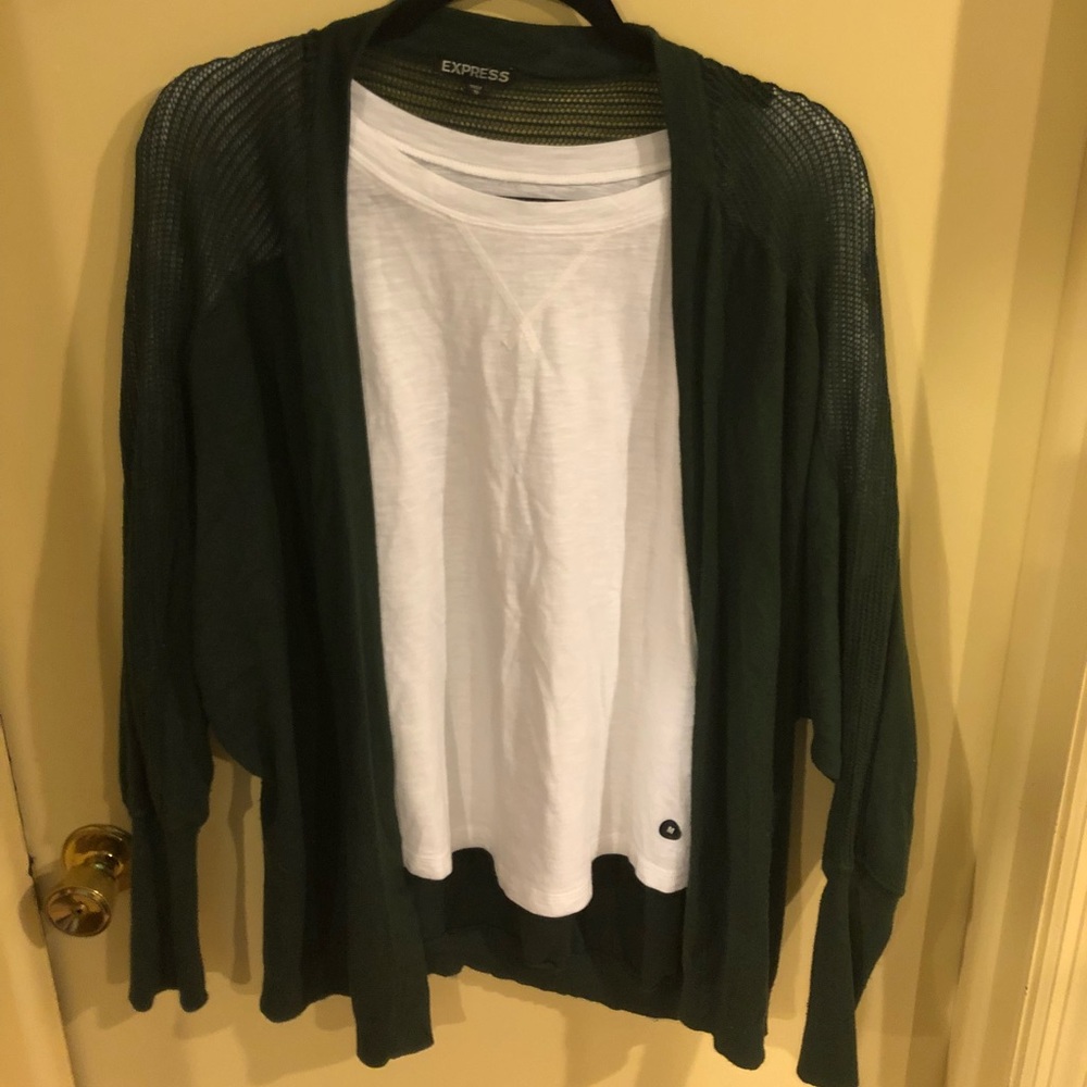 GREEN Cardigan!